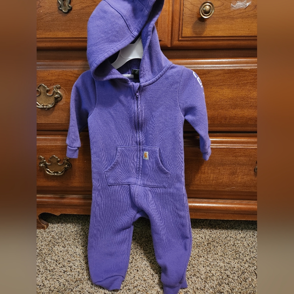 Carhartt sweater hooded onesie